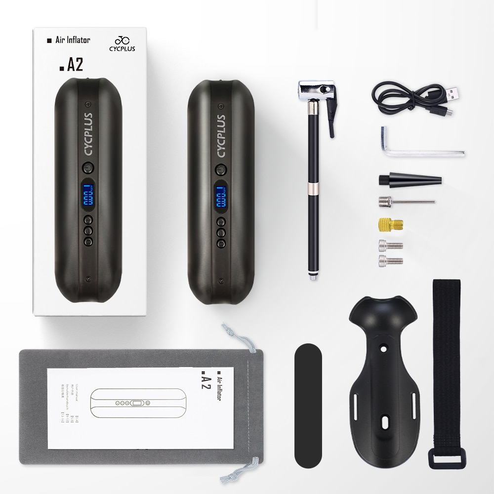 CYCPLUS Electric Bike Pump High Pressure Cycling Bicycle Accesories Mini Air Inflator Hand Pump for MTB Car Tyre Ball Ballons