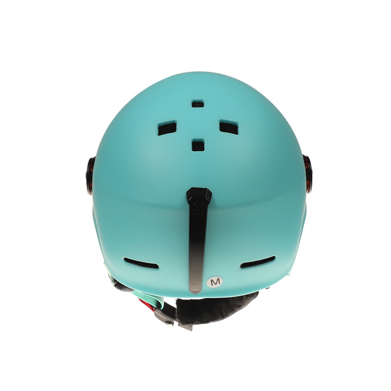 2-in-1 Detachable Wind Shield Ski Helmet Anti-fog Anti-UV Integrated Ski Goggles For Snowboarding