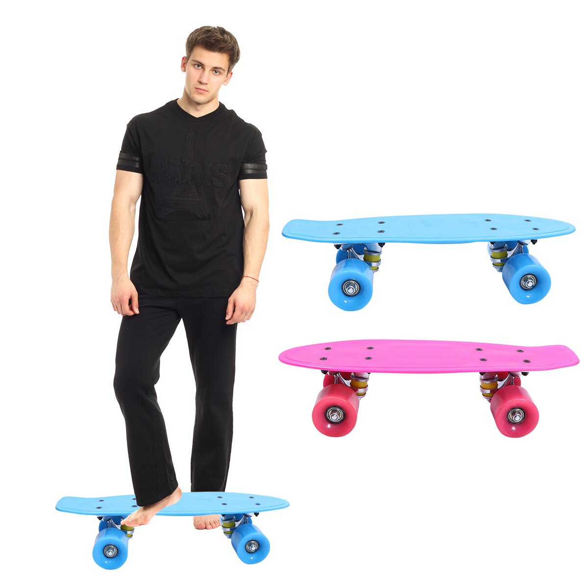 1PC 42CM Skateboard Four-Wheel Scooter Outdoor Skateboard Toy For Children Kids Retro Skate Board Skateboard