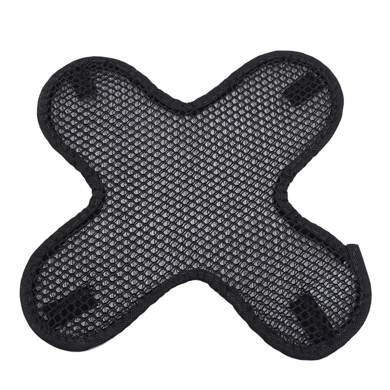 Motorfiets motorfiets e-bike ademend warmte-isolatie helm pet mesh voering pad: Zwart