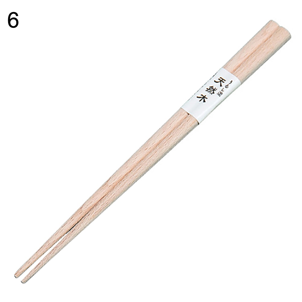 1 Pair Japanese Food Chop Stick Travel Baguettes Portable Reusable Non-slip Wooden Chopsticks Tableware Sushi Hashi Tools: 6 18cm