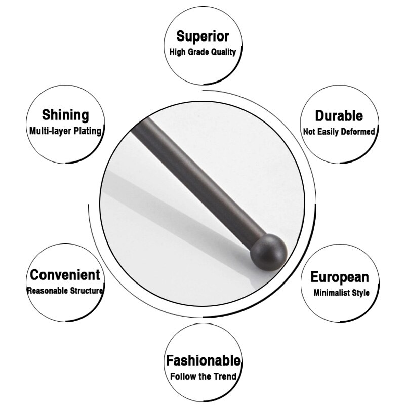 Donkergrijze handdoekhouder van messing, wandmontage, badkamer handdoekring, plank, keuken wc, lange papierrolhouder, grijs 29cm