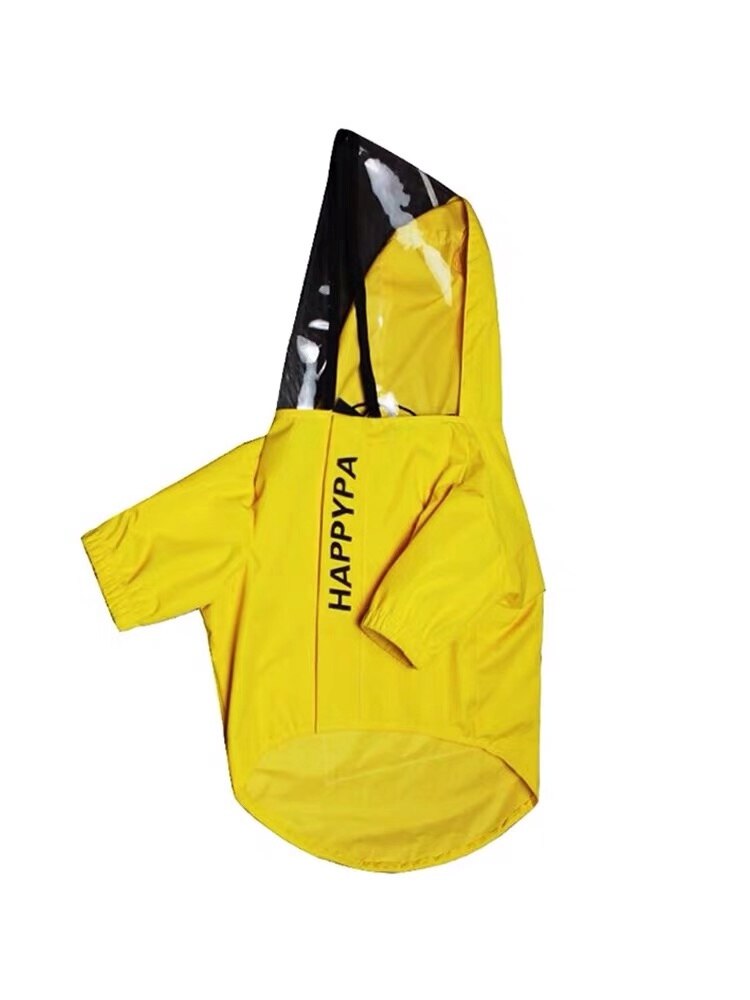 Chubasquero para perro Bulldog francés, abrigo de lluvia para mascotas, ropa impermeable para cachorros, chaqueta para perros pequeños y medianos, HPC07: Yellow / XL