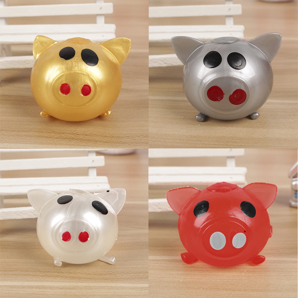 Jello Pig Leuke Anti Stress Splat Water Varken Bal Vent Speelgoed Ontluchting Bal Kleverige Varken Anti-Stress Decompressie Splat bal Varken Speelgoed