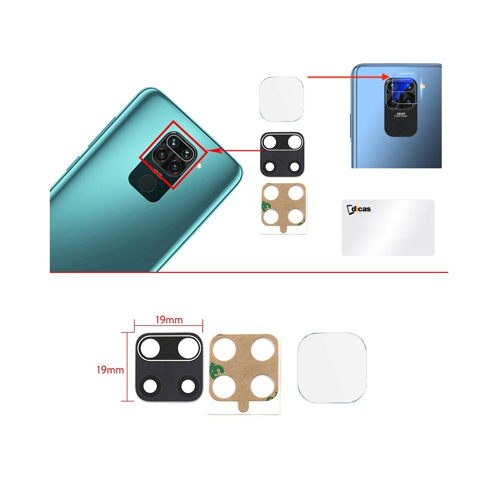Gehard Glas Protector Xiaomi Redmi Note 9 9S Pro Max Back Rear Camera Lens
