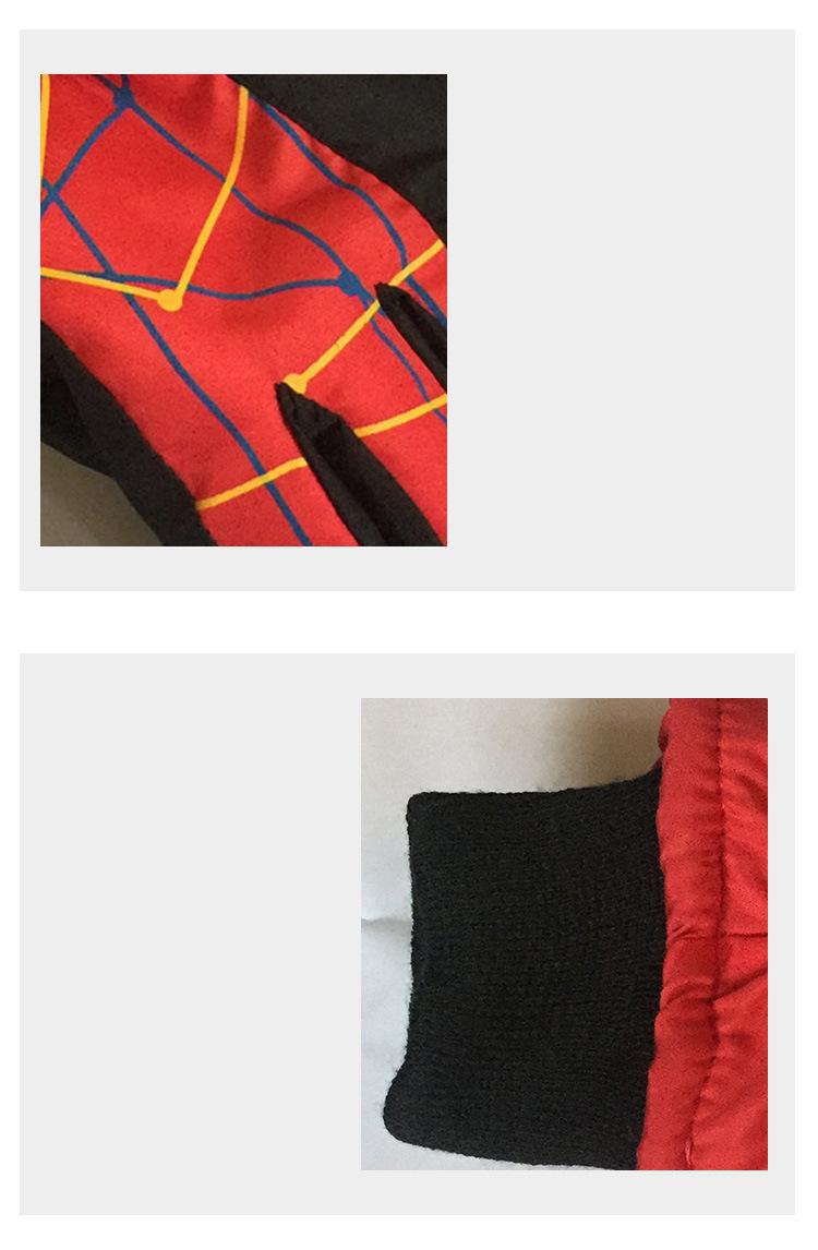 Inverno moda esportes ao ar livre crianças luvas de esqui engrossado quente vento e à prova de água dedo cheio neve escalada luvas 5-10yrs