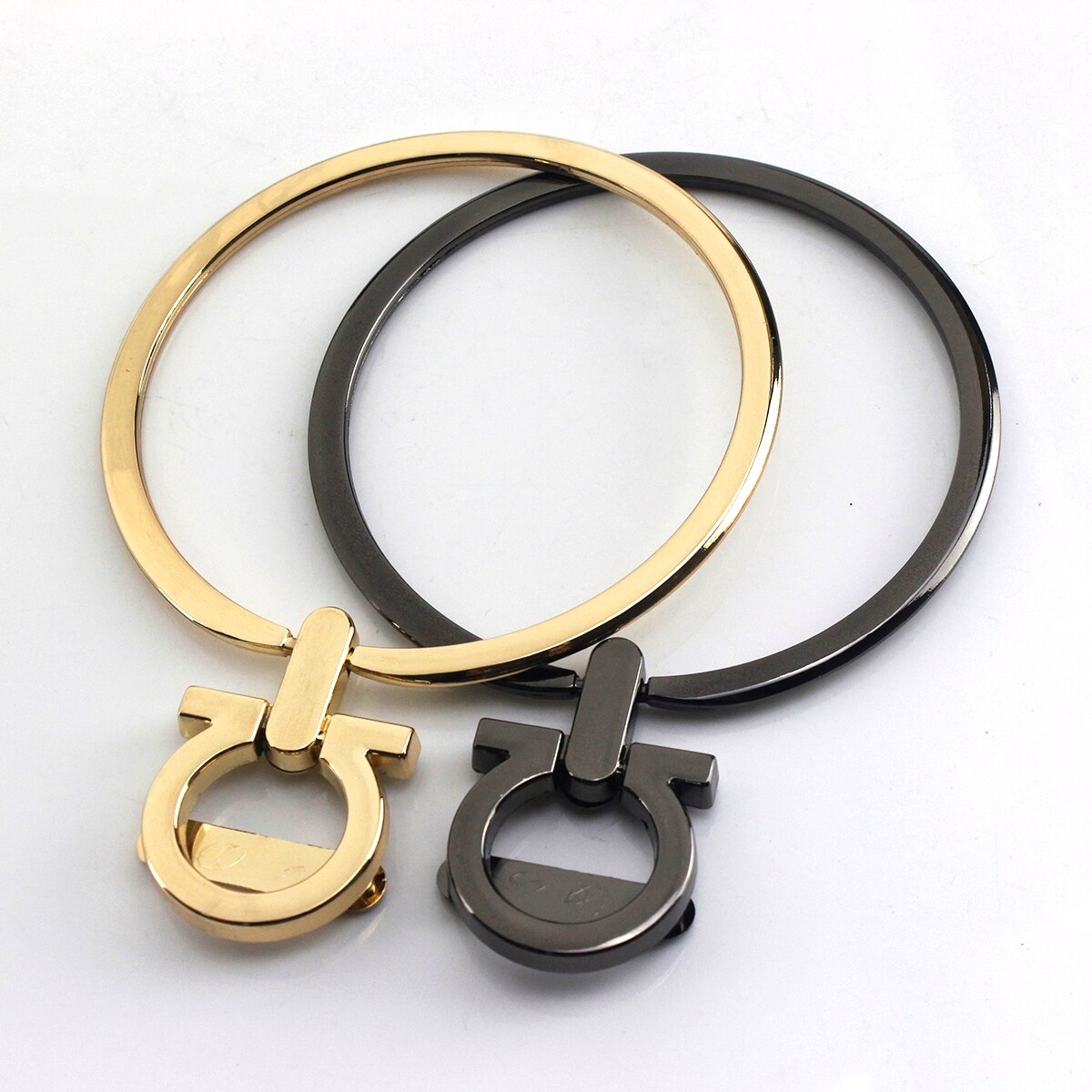 1x junta tórica sólida de Metal, Asa de Metal, correa de repuesto para bolso de mano, accesorios de Hardware de DIY, 90mm, CLOXY