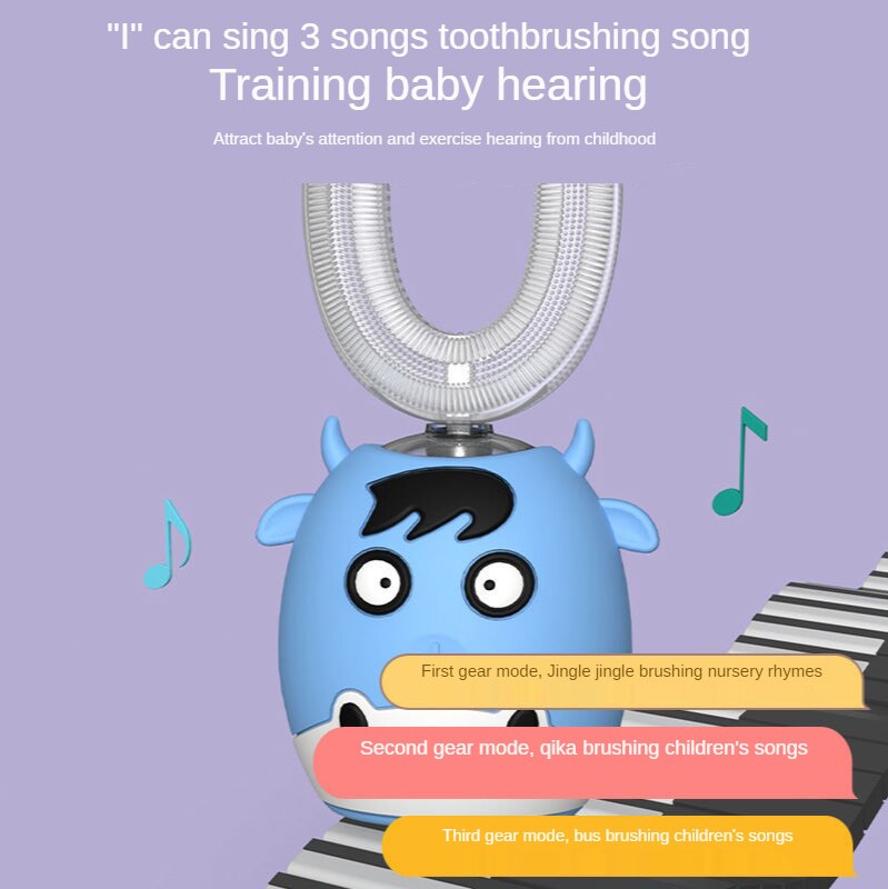 Smart 360 Degrees Automatic Sonic Electric Toothbrush U Type Charging Tooth Whitening Children's Tooth Brush XaoMi Home Child