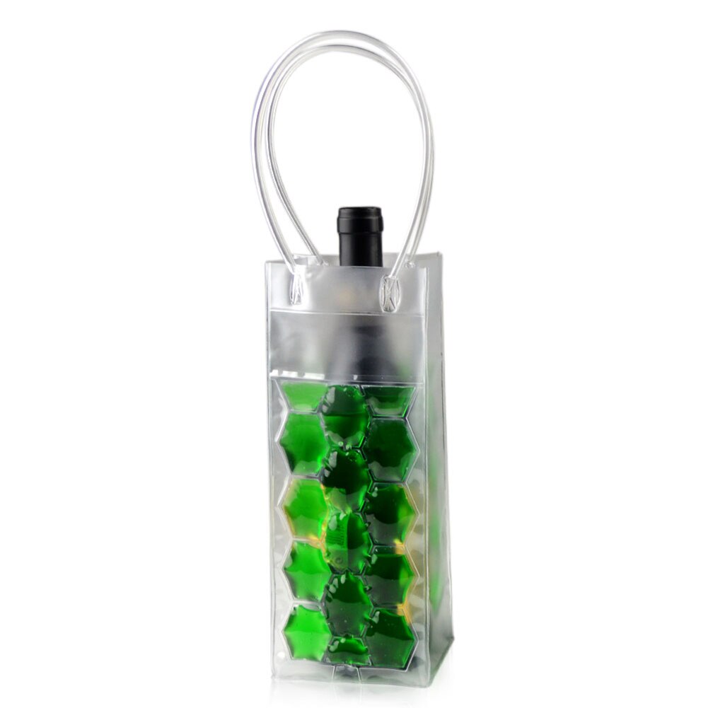 Wine Chill Bag Wine Chiller Ice Plastic Bag Wine Cooler with Handle Hogard