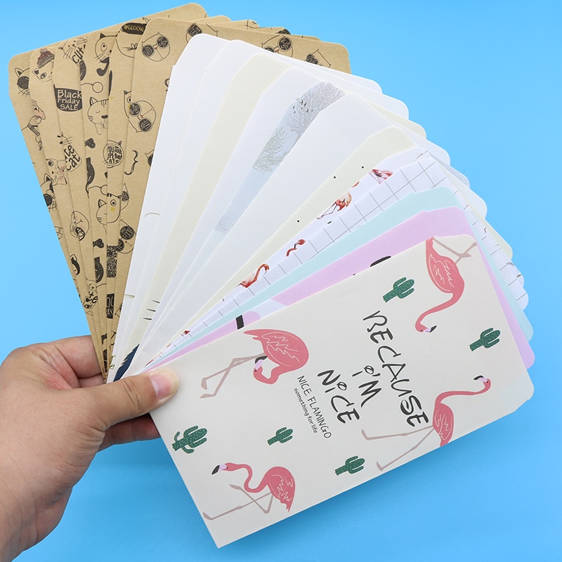 6 stk / posere kawaii dyr kinesisk konvolutt tegneserie kul katt flamingo chinchilla konvolutt barnehage  (19.8 * 11cm)