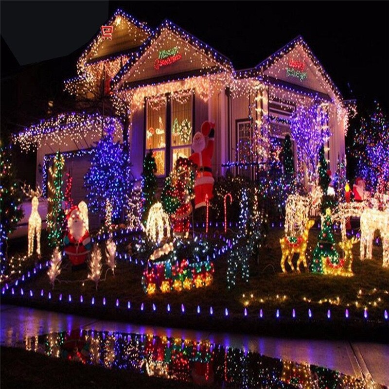 20M Waterproof 110V/220V 200 LED String lights for Christmas Festival Party Fairy Colorful Xmas Decor LED String Lights