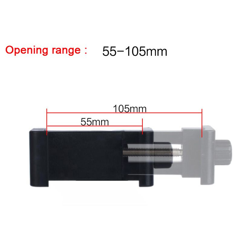 360-stopniowy uniwersalny klips do telefonu komórkowego kompatybilny z uchwytem na statyw iphone ze śrubą 1/4 Uchwyt na telefon komórkowy Adapter do statywu biurkowego