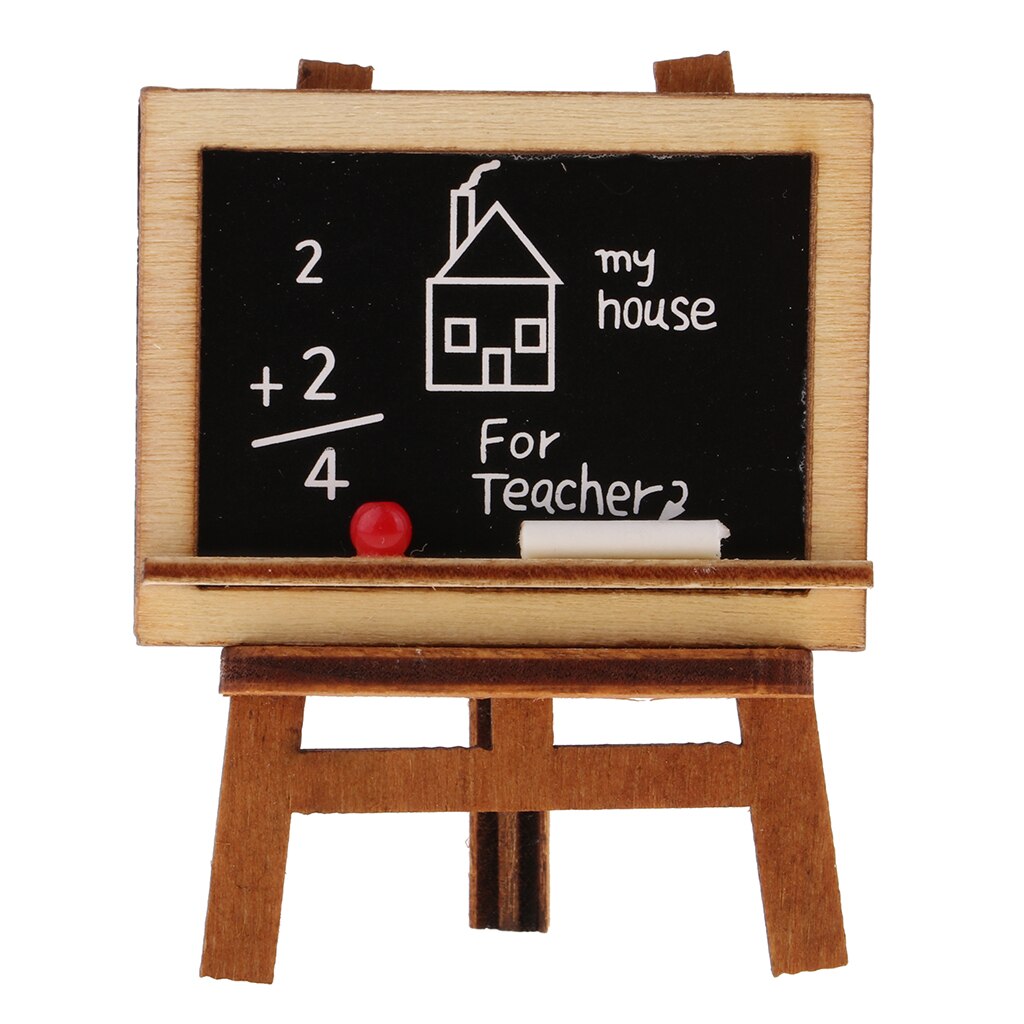 Mini Wood Double Sided Whiteboard Chalkboard Stand kids Painting Drawing Boards