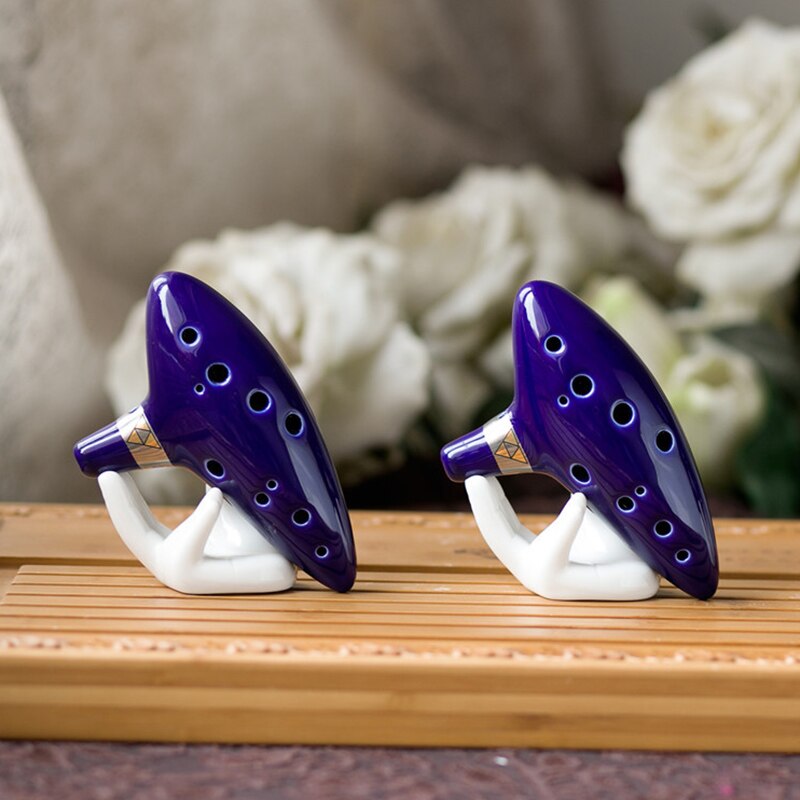 Ocarina med sangbog 12 huls alt c ocarinas leg med display stand beskyttelsestaske asd 88