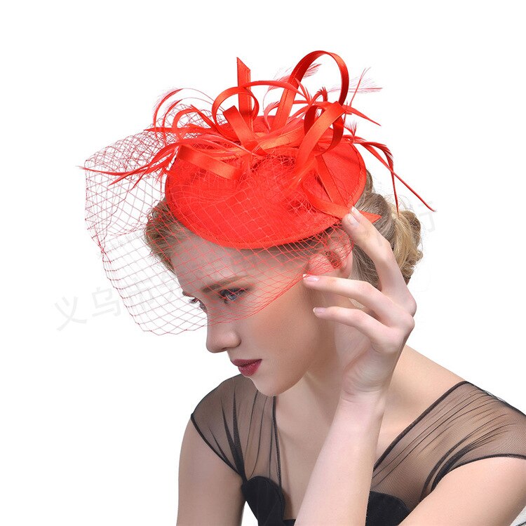 Braut Netz Feder Hüte Weiß verrotten Schwarz VogelkäFeige Netz Hochzeit Hüte Braut Fascinator Gesicht Schleier Braut Hüte Hochzeit Zubehör: 3