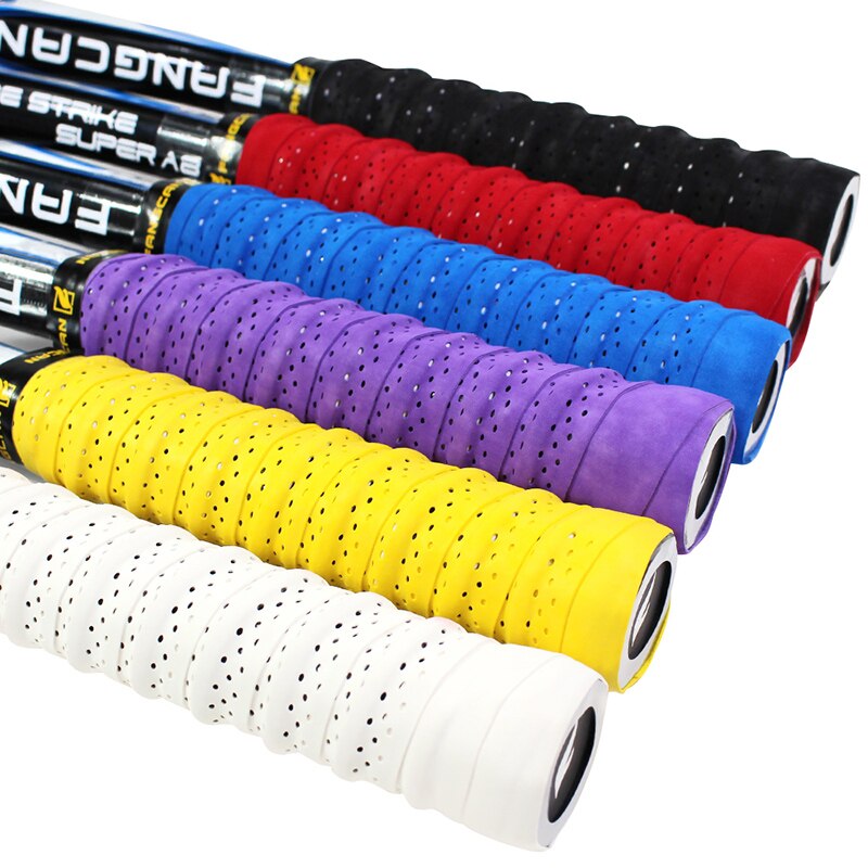 FANGCAN 3Stck FANGCAN Perforierte Tennis Griff Band Anti-Unterhose SchweißBand über für Badminton quetschen Paddel Schläger