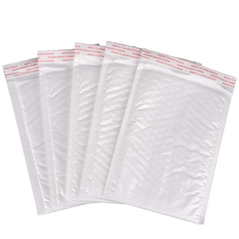 10 teile/los 11*13cm Kunststoff Weiß Schaum Umschlag Tasche Werbungen Aufgefüllte Umschlag mit blasiert Versenden Tasche wickeln Lagerung