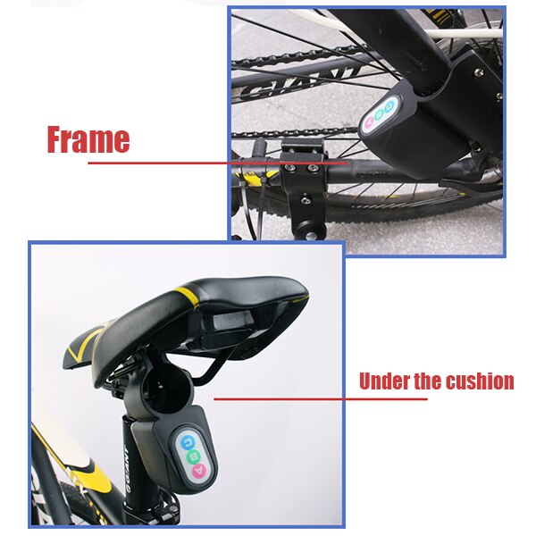 Fietsslot Anti-diefstal Draadloze Afstandsbediening Weg Mountainbike Uitstekende Fietsen Security Lock Trillingen Alarm Fietsslot