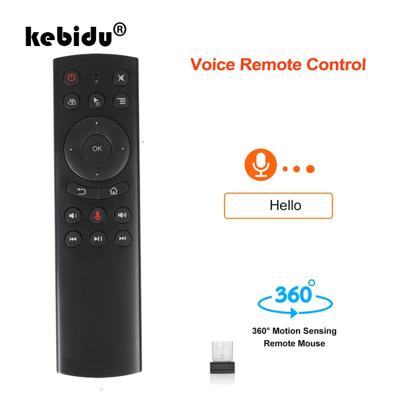 kebidu G20S Voice Control 2.4G Wireless G20 Fly Air Mouse Keyboard Motion Sensing G10S Mini Remote Control For Android TV Box PC