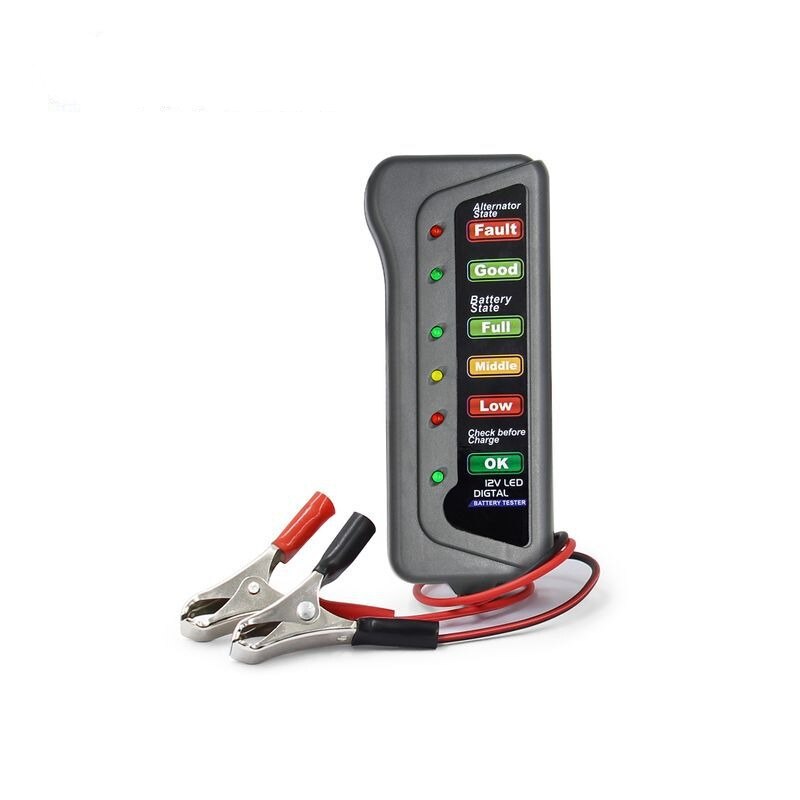 12V car battery tester, motorcycle battery tester, portable battery tester