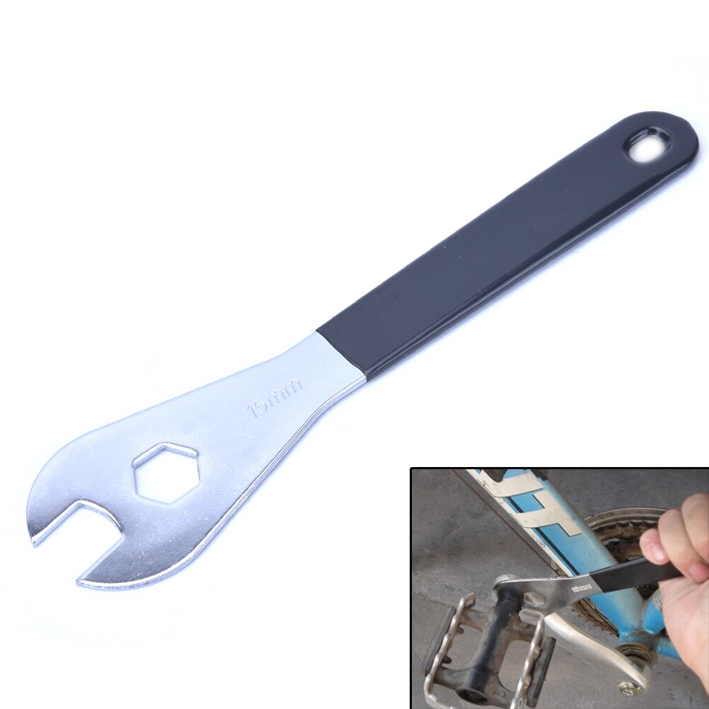 1pc Universal Torque Bike Wrench Ratchet Spanner For Bike Cycling MTK Bicycle Pedal Wrench Stainless Steel Repair Tool