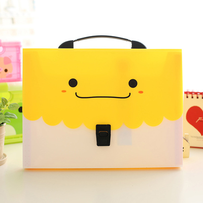 13 schichten PP taschen tasche ordner studenten und freundlicher papier sammlung ordner a4 papier füllstoffe einreichung produkte carpeta documento: Gelb