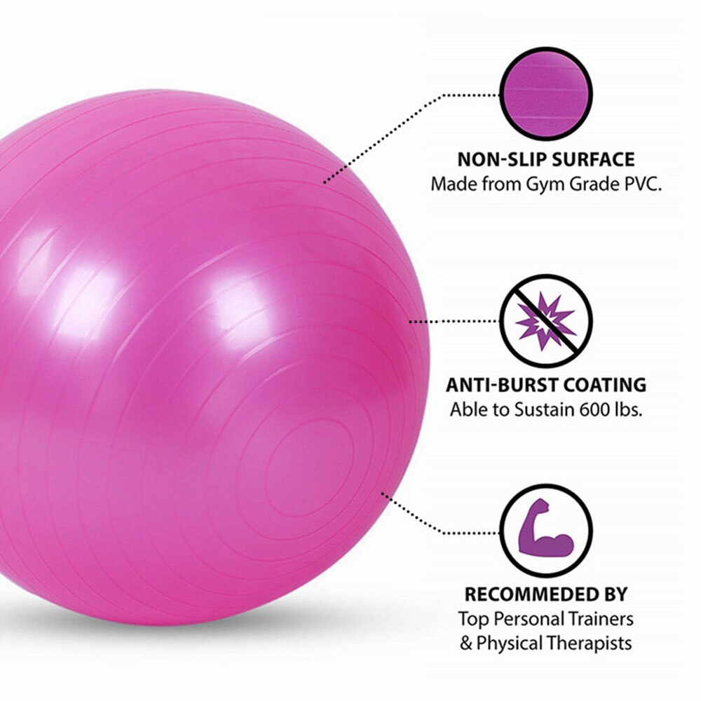 1Pcs BYEPAIN Exercise Ball Gymnastic Fitness Ball Exercise Gym Fitness Ball Indoor Training