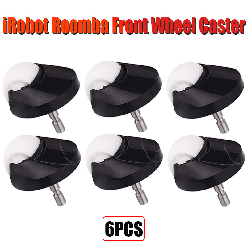 Erstatning roomba forhjulshjulsenhet for irobot roomba  i7 i7+  pluss  e5 e6 e7 500 600 700 800 900 roomba vakuum: 6 stk