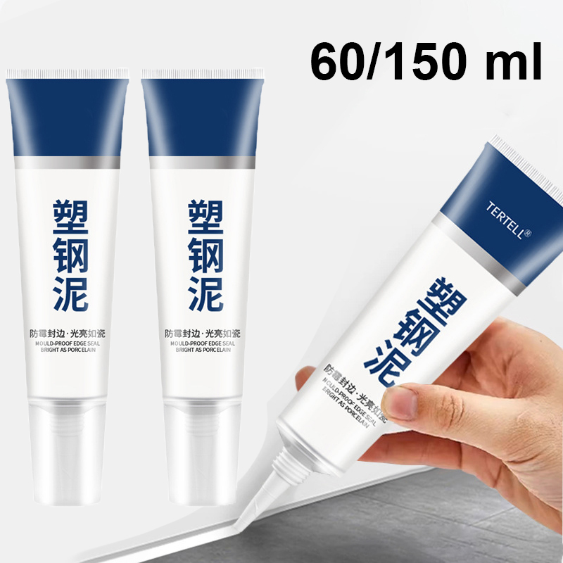 60/150ml plaststål lera vattentätt lim kök badrum handfat skarv mögelskyddande lim hushållsläckage pluggande fogmassa