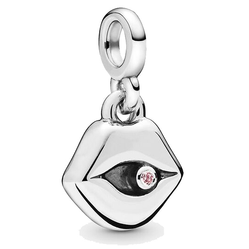 Ma Note de musique ancre diamant brillant fer à cheval lèvres balancent flèche pendentif perle 925 argent Sterling moi breloque idéal pour Bracelet bijoux