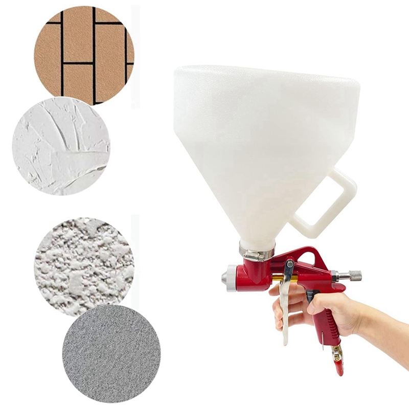 Air texture sprayer, , 1,58- gallon drywall wall painting sprayer with 3 nozzles,  (4,0 mm/6,0 mm/8,0 mm)  for stucco mud walls