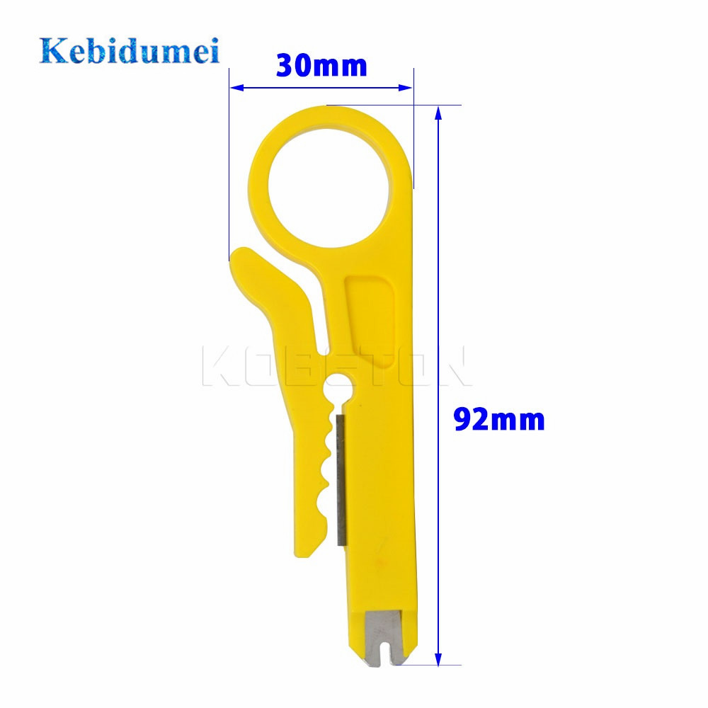 kebidumei 5pcs Easy use Rotary Punch Down Network UTP Cable Cutter Stripper Punch Down Wire Tools RJ45 Cat5 RJ12 RJ11