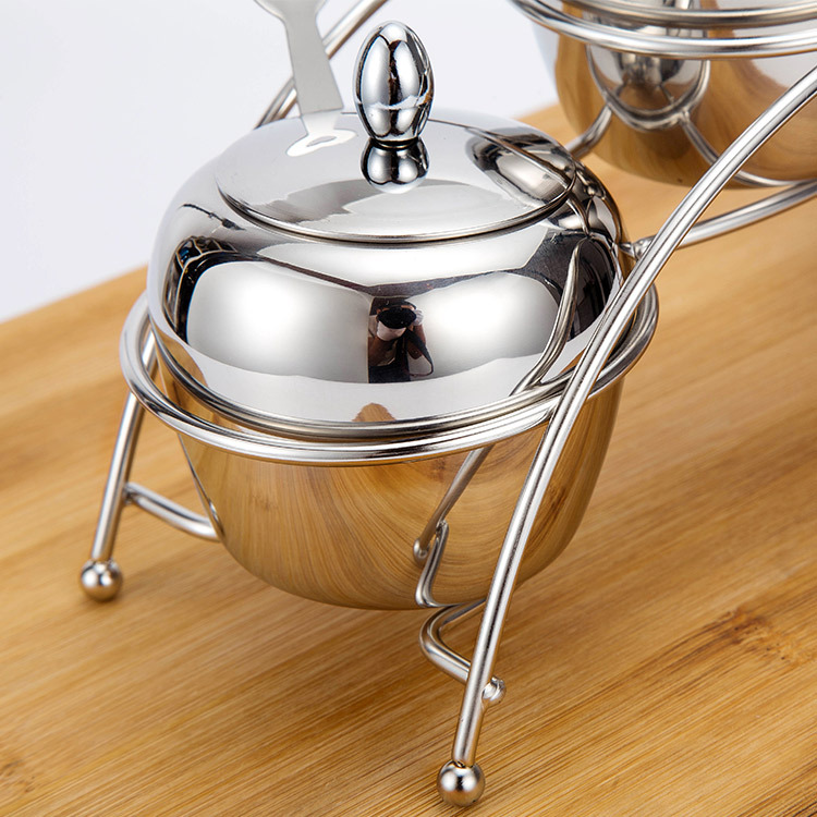304 Stainless Steel Seasoning Tank Set Kitchen Seasoning Tank Stainless Steel Bridge Type Spice Box