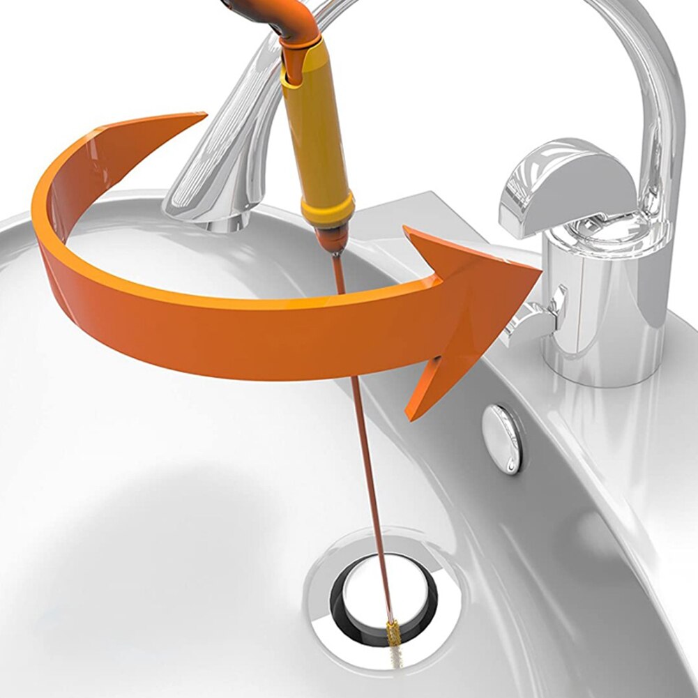 Drain Cleaning Tool Drain Clog Remover Drain Unblocker Tool Clog Remover Kit Drain Dredge Tool Household for Kitchen Sink