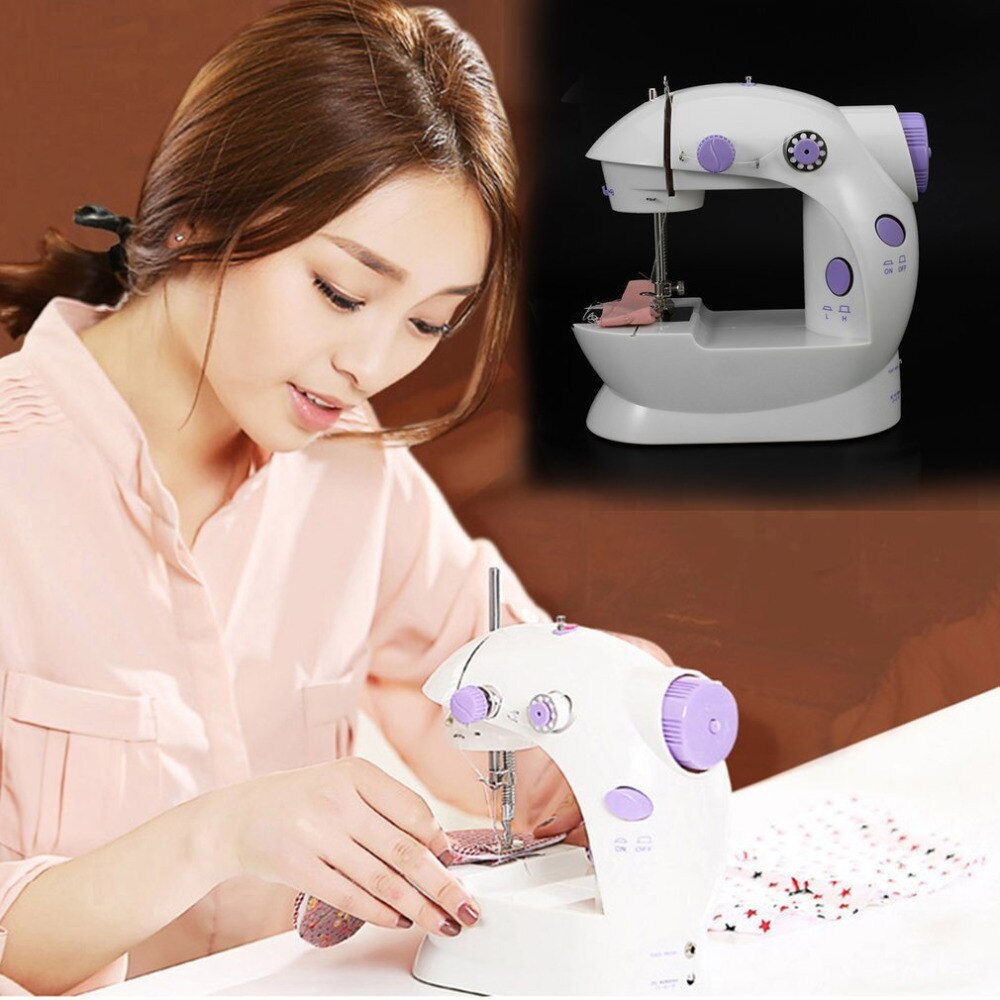 Portable Electric Sewing Machine Set Sewing Tailor Small Household Electric Mini Multifunction Portable Sewing Machine Tools