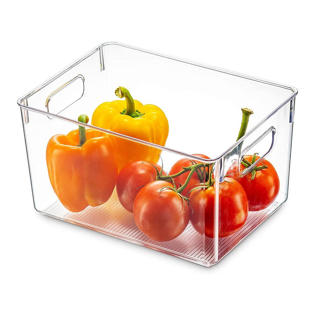 Användbar förvaring insamlingslåda korg kök kylskåp frukt arrangör ställ verktygslåda samla container cocina