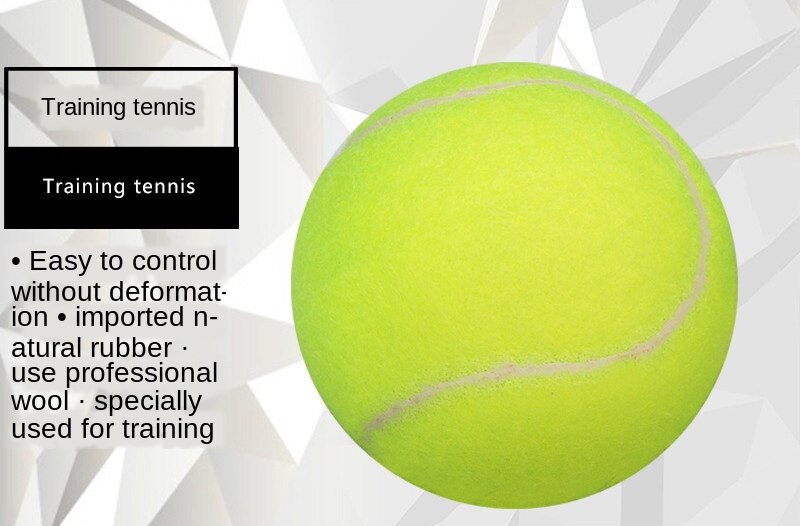 6 stk/sett gummi tennisball høy motstandsdyktig slitesterk tennistreningsball for skoleklubbkonkurransetreningsøvelser