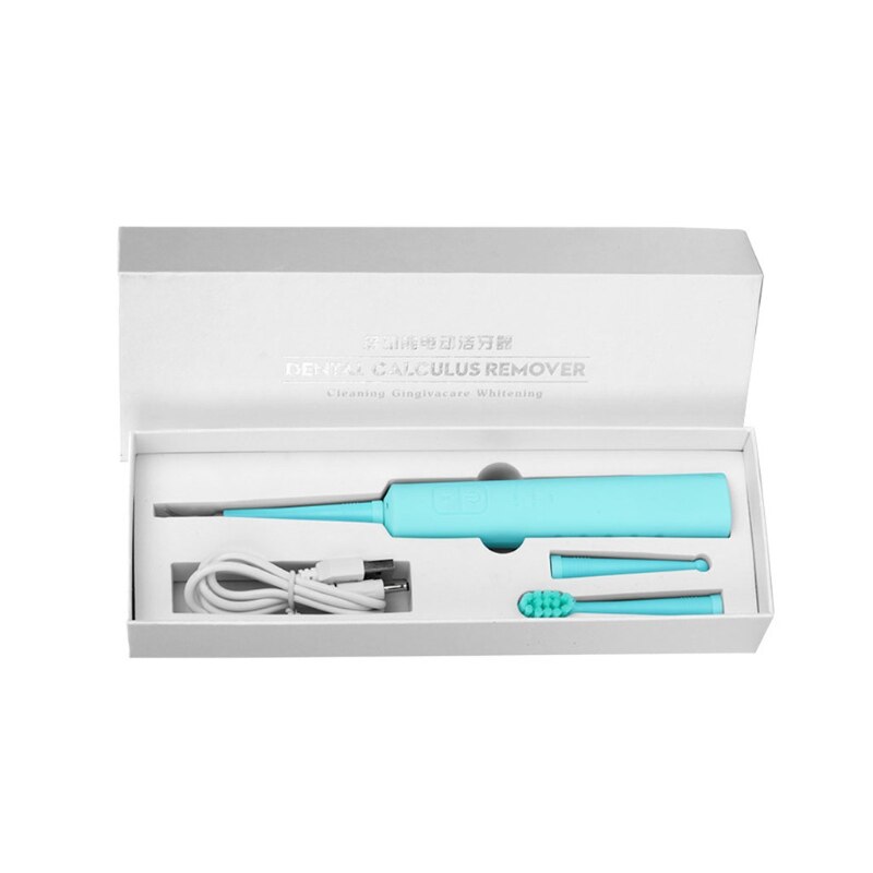 Dental Calculus Remover with 3 Replaceable Clean Heads Tartar Scraper for Teeth 3 Cleaning nodes Electric