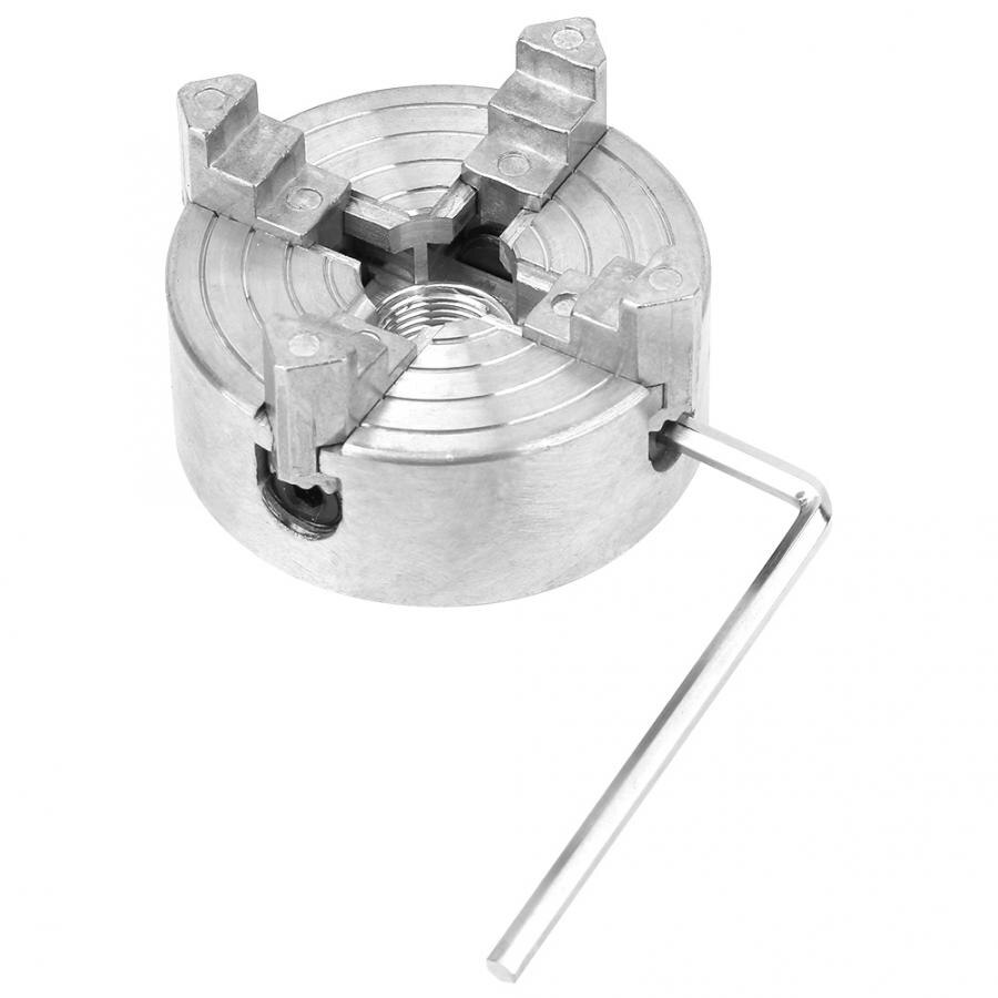 Z011A Mini Metall Drehmaschine Futter Zink-legierung 4-Backenfutter Klemme Zubehör Selbst-Zentrierung Bohrfutter Drehmaschine Maschine teile Mit verhexen Schlüssel