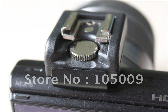 Flash Light shoe adapter with pc jack FOR sony e mount NEX 3 5 5N 5C Camera To Canon Nikon YongNuo Oloong Godox speedlite