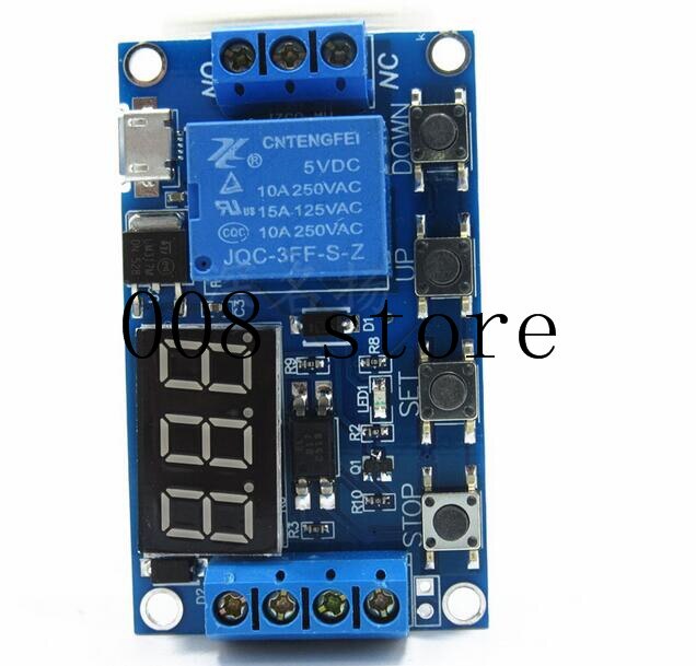 thumbnail image 2 of Micro USB Relay Module With LCD Timer – 6-30V Delay, Cycle, Trigger For Automation 2 of 11