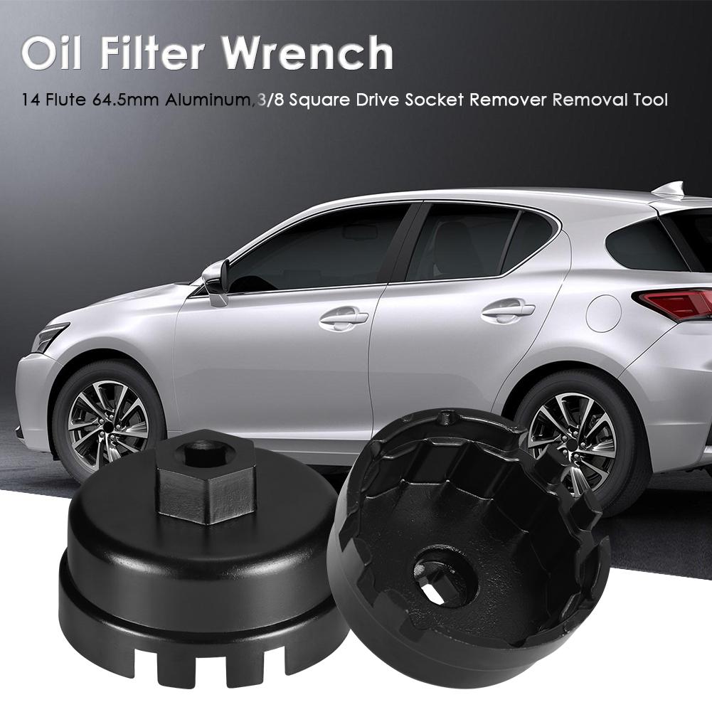 14 flet 64.5mm aluminium klucz filtra oleju czapka 3/8 kwadratowe gniazdo napędu zmywacz narzędzie robić usuwania Toyota Lexus Rav4