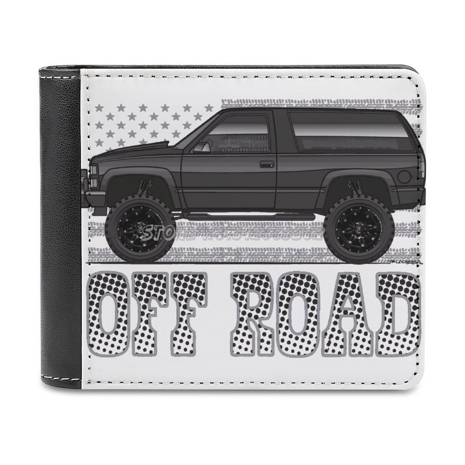 Off Road Leather Wallet Credit Card Houder Luxe Portemonnee Chevy Truck Tahoe 454 Ss 94 95 96 97 98 99 00 1994 1995: Default Title