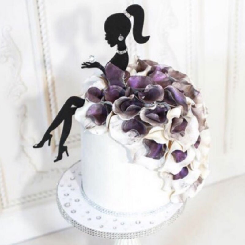 Hoge Hakken Dame Meisje Acryl Cake Topper Bruiloft Decoraties Gelukkige Verjaardag Dessert Cupcake Topper Duurzaam