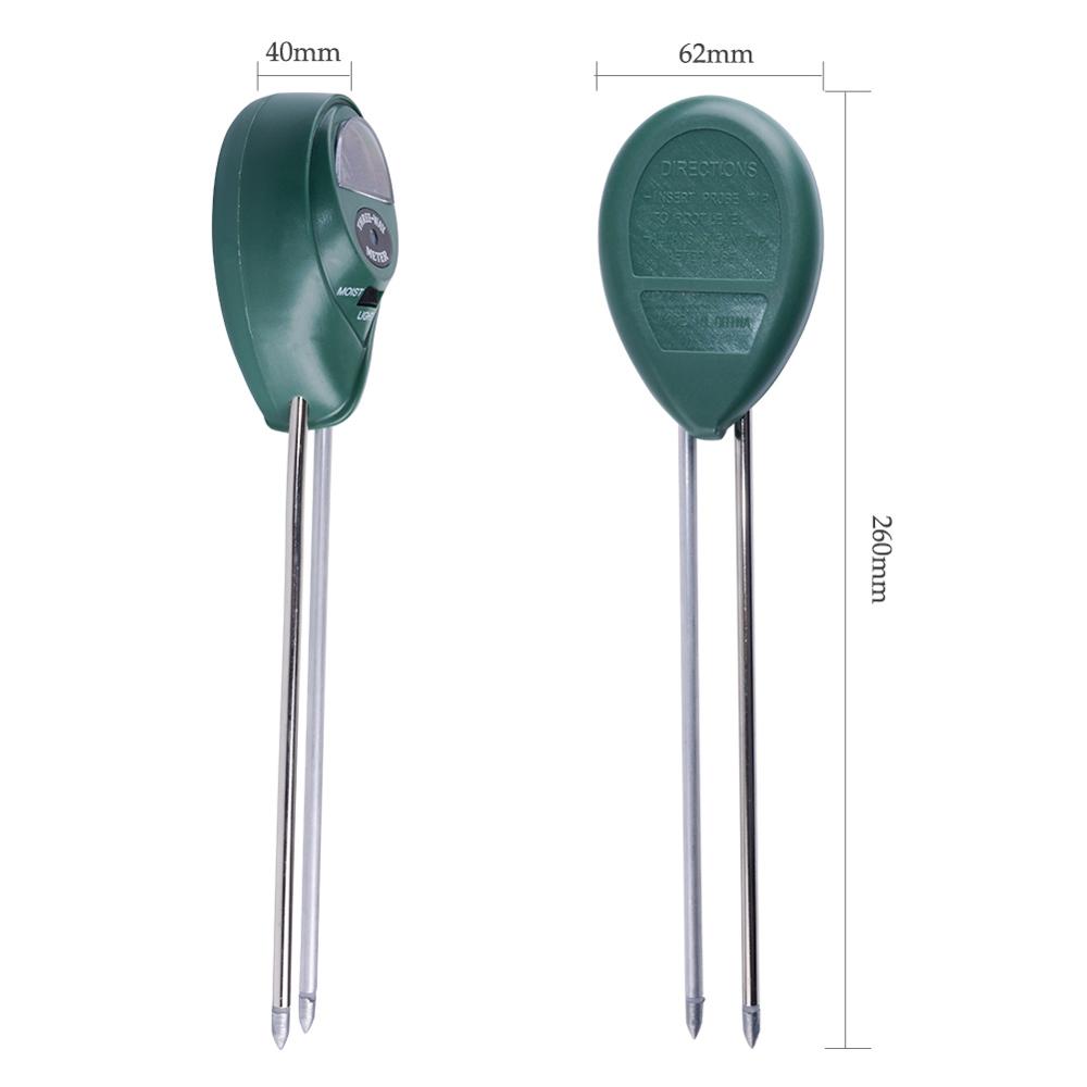 Yieryi 3/4 in 1 Soil Ph Meter Soil Tester PH Moisture Meter Temperature Sunlight Intensity Measurement Analysis Acidity