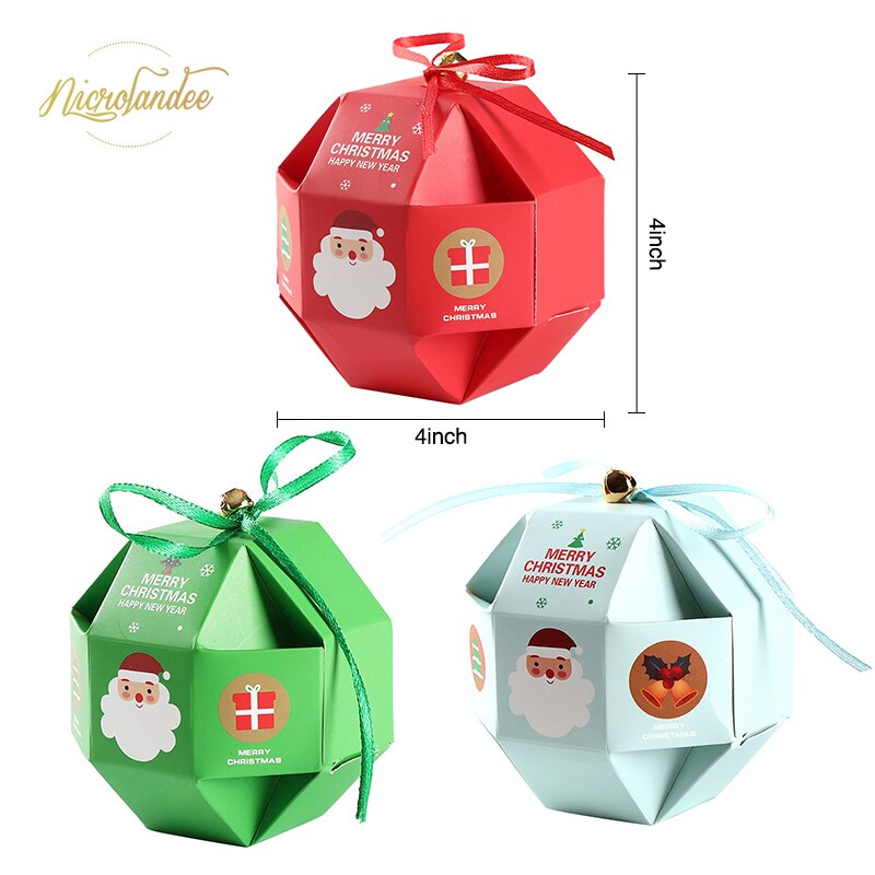 NICROLANDEE 10pcs Christmas Cardboard Bag with Reu... – Grandado