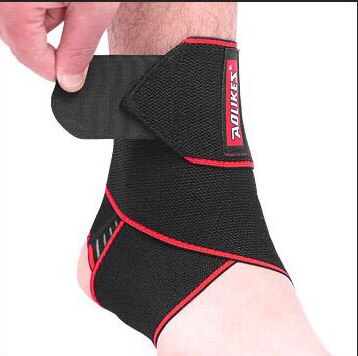 Tobillera deportiva antideslizante, Protector de tobillo, Protector elástico ajustable, soporte para fútbol, baloncesto, Running, tobillera: Rojo