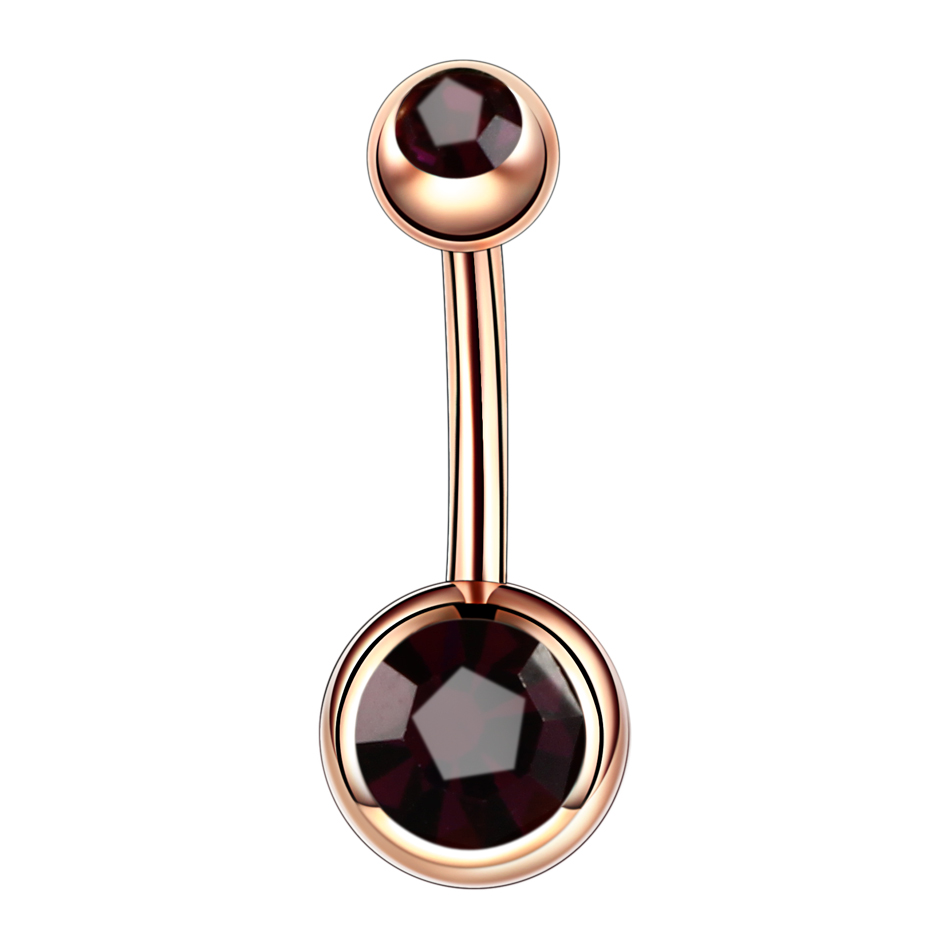 1PC Steel Piercings Ombligo 14G Navel Piercing Belly Button Piercing Nombril Rose Gold Dangle Earring Belly Barbell Body Jewelry