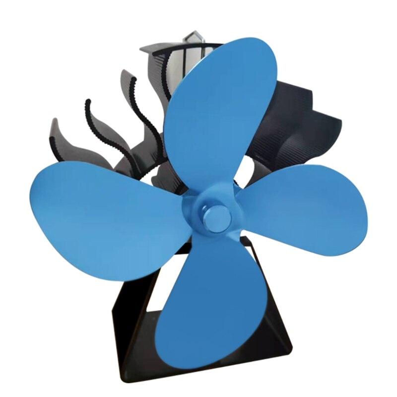 Ventilatore Per Stufa A Legna Ventola Per Stufa A Legna, A Tre Teste, Senza Elettricità, Alimentata A Calore, Per Legna E Camino, A Circolazione Calda (18 Lame Distribuzione Calore Stufa - 12