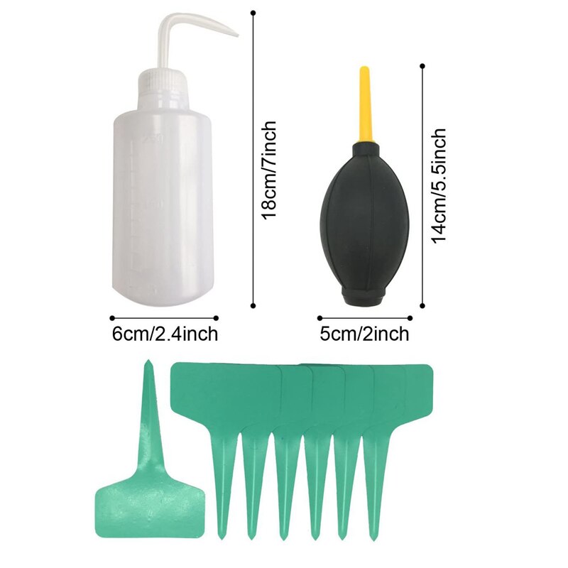 Kit de maceta para jardín de 20 piezas, juego de herramientas para plantar suculentas DIY, herramienta de siembra para trasplante de siembra